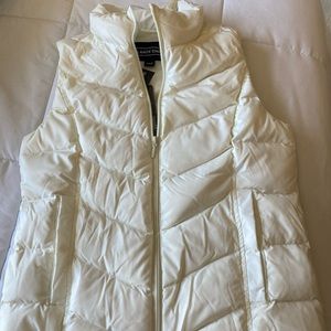 Land’s End Women’s Down Vest Ivory XS